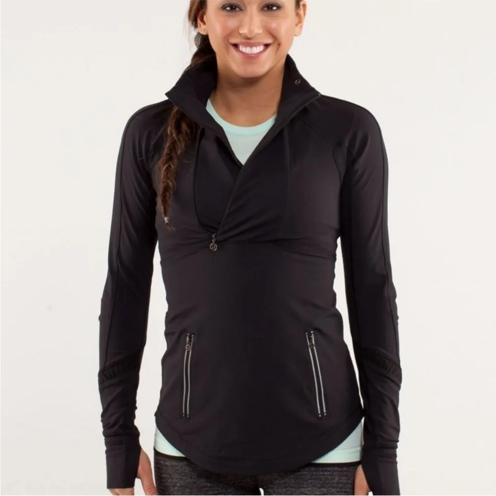 Lululemon athletica Run Reflect Pullover Black jacket 4 R24